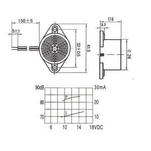 Mini interruttore automatico GTMB-2615 con cicalino 1.5V/3V/6V/12V/24V, elemento sonoro piezoelettrico a ultrasuoni, allarmi, piccoli cicalini e sirene - Product Image 5