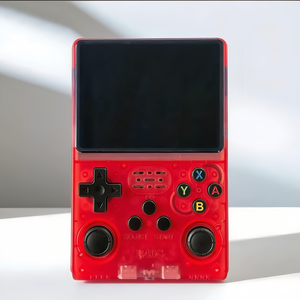 R40S Pro Red Consola de juegos portátil con pantalla no táctil de 3,5 pulgadas Larga duración de la batería de 3800mAh Chip RK3326 30.344 Juegos Linux incorporado - Product Image 4