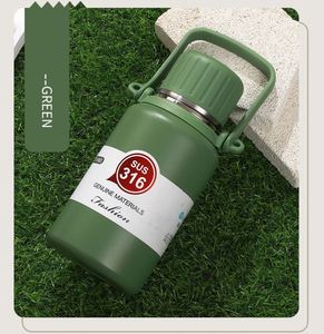SUS 316 Stainless Steel Insulated Water <b>Bottle</b>, Leakproof Vacuum <b>Flask</b> with Carry Handle, for Outdoor, Travel - Product Image 3