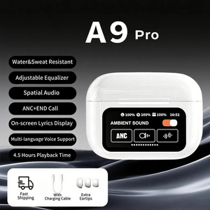 Waterproof AI Earbuds BT5.4 Color Screen Touch Control Sound Low Latency Digital Display Long <b>Battery</b> Life up to 20 Hours of Pla - Product Image 4