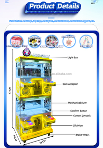 4 người chơi đồng tiền hoạt động đồ chơi Claw Crane Grabber máy nhiều Claw Máy trò chơi cho máy giải trí - Product Image 2
