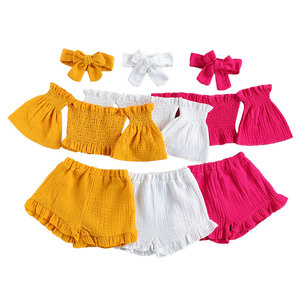 Offre Spéciale bébé vêtements deux pièces fille ensembles impression personnalisée tissu confortable grande taille vêtements pour enfants - Product Image 5