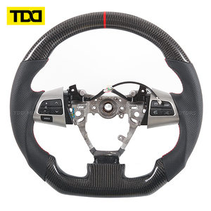 พวงมาลัยคาร์บอนไฟเบอร์แท้ TDD สำหรับรถยนต์โตโยต้าวิช ปี 2010 2011 2012 2013 - Product Image 4