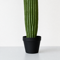 Cactus artificiel du désert, toucher réel, grand cactus colonnaire avec pot, décoration pour salon, bureau, balcon, maison