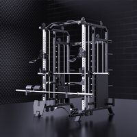 Machine de croisement de câble multifonction Smith avec poids, Machine Smith tout-en-un