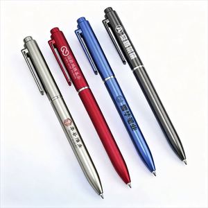 High Grade Metal Ballpoint <b>Pen</b> with logo Luxury Rollerball <b>Pen</b> Business Signature Metal <b>Pen</b> Black Custom logo for Advertising - Product Image 5