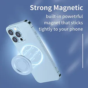 2024 New Design Magnetic Phone Grip Intended For P-socker Grip And Phone Ring Holder Magnetic Base Mobile Phone Holder