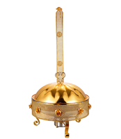 Équipement de restaurant, serveur de buffet portable, plat en acier inoxydable, qualité commerciale, réchauffeur de nourriture chaude, 6L/8L, couleur or