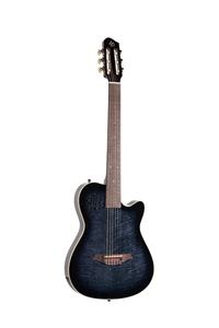 Guitarra Eléctrica de Cuerdas de Nylon Silenciosa al por Mayor de Fábrica, Cuerpo de Arce, Mástil de Palisandro, Sistema de Pastillas EQ, Suministro OEM Personalizado - Product Image 2