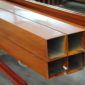 एल्यूमीनियम लकड़ी अनाज यू आकार प्रोफ़ाइल एकीकृत छत एल्यूमीनियम बाधक वर्ग ट्यूब के लिए सजावट - Product Image 3