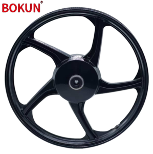 Nouvelle série de jantes <span class=keywords><strong>avant</strong></span> et arrière à cinq branches de 1,4 x 17 et 1,6 x 16 pouces avec jantes en alliage d'aluminium noir - Product Image 5