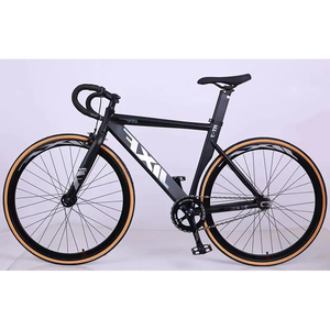 Bicicleta <span class=keywords><strong>Urbana</strong></span> de <span class=keywords><strong>Carretera</strong></span> 700C de Una Velocidad, Fabricada en China, de Aleación de Aluminio para Deportes al Aire Libre, Negra/Roja - Product Image 2