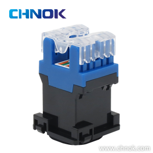 Australië Type Rj45 Utp Cat6 8p8c 180 Graden Zwart En Blauw Keystone Jack Netwerkconnector Module-DP-KJ-8130 - Product Image 3