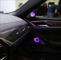 Décor de voiture Porte avant Haut-parleur Stéréo Porte milieu de gamme Haut-parleur Couverture Lumière d'ambiance pour BMW Nouvelle Série 5 G30