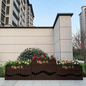 Grand <span class=keywords><strong>bac</strong></span> à plantes extérieur en acier inoxydable durable et écologique pour la maison et l'aménagement paysager commercial - Product Image 5