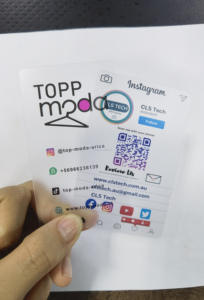 Nouvelle conception, carte de visite en PVC transparent de haute qualité, impression de cartes de visite en PVC mat - Product Image 2