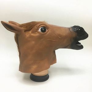Accesorios, Máscara de Silicona con Cabeza de Caballo, Máscara de Animal para Decoración de Fiestas de Halloween - Product Image 4