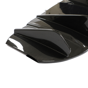 Diffusore Posteriore Inferiore in Fibra di Carbonio Secca per Porsche <span class=keywords><strong>Taycan</strong></span> 911 Sedan 4 Porte 2019-2021 - Product Image 5