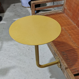 Petite <span class=keywords><strong>table</strong></span> murale dorée de style nordique pour magasin de desserts au lait de thé pour les zones de loisirs d'hôtel chez l'habitant - Product Image 1