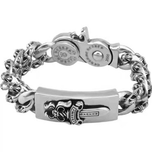 Bracelet unisexe Crowe Heart Vintage en fer et pierre naturelle, tendance, classique, exquis, cadeau idéal pour les amoureux - Product Image 5