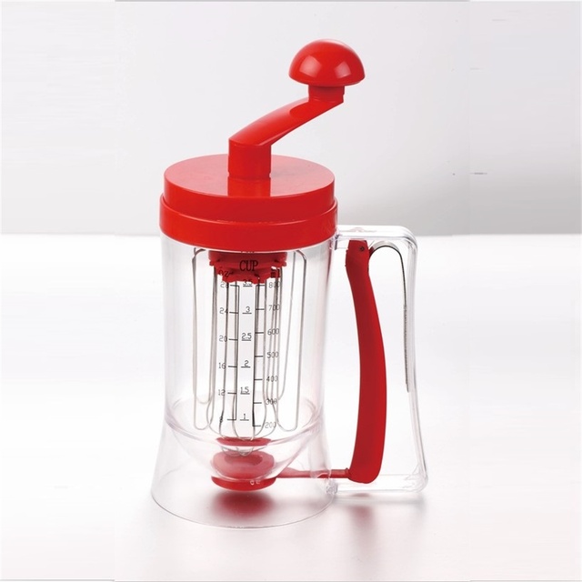 Cupcake Muffin Batter Mixer Dispenser with Measuring Labels