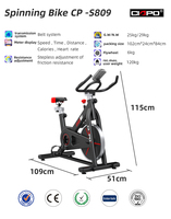 CIAPO Vélo d'exercice simple professionnel, prix, machine de fitness, vélo de spinning sportif, vélo de spinning à domicile, vélos de spinning en acier pour salle de sport