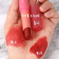 Maycheer 5 Couleurs Vegan Cream Lip Stick Haute Qualité Meilleur Cosmétique Doux Naturel Pas Cher Rouge à Lèvres Mat Cosmétiques