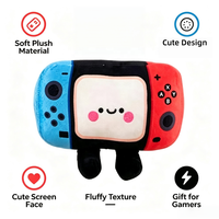 Peluche mignonne en forme de console de jeu, jouet en peluche doux en forme de Switch, vente en gros, fabricant personnalisé, cadeaux pour les amateurs de jeux et les enfants