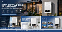 Chauffe-eau électrique sans réservoir, best-seller, très vendu, étanche IPX4, affichage de la température LED, pour usage domestique et hôtelier