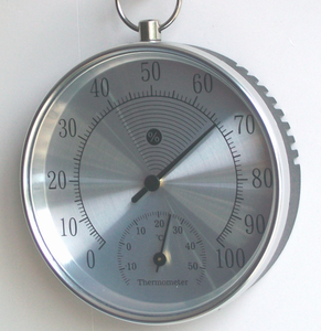 Geslonlab HSGC-025 10CM 실내 벽 시계 온도계 및 습도계 교수형 링 온도 습도계 - Product Image 2