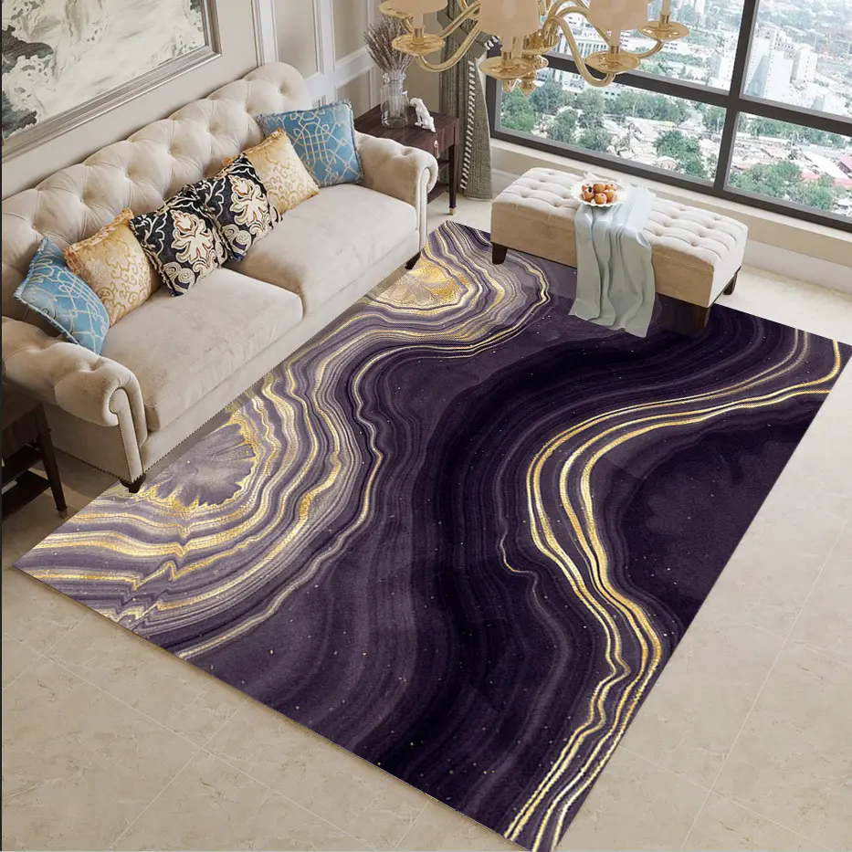 Échantillon gratuit abstrait OEM, tapis de sol tapis de porte d'entrée tapis d'entrée antidérapant pour salon tapis résistant à la saleté/