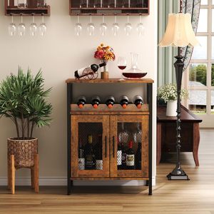 SENYU Eco-Friendly Minimalist Wine Bar Cabinet Detachable Rack Coffee Bar Glass Holder Small Buffet <b>Sideboard</b> Home Furniture - Product Image 5