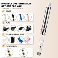 Plancha de Pelo Torlin de Doble Función con Calentamiento PTC y Pantalla LED, con Ajustes de Calor para Uso en Hoteles y Hogares