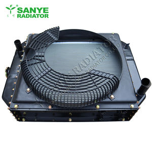 Su misura gruppo radiatore 4105 rame alluminio serbatoio acqua radiatore per macchine edili escavatore - Product Image 1