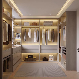 <span class=keywords><strong>Dressing</strong></span> sur mesure pour toute la maison, style moderne, <span class=keywords><strong>avec</strong></span> portes coulissantes et îlot de rangement pour la salle à manger - Product Image 1