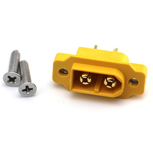 Connecteur XT60 Amass XT60E-F XT60E-M avec boîtier de protection, fixation sur panneau XT60 avec vis pour batterie RC, drone Lipo - Product Image 4