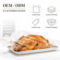 Sachet personnalisé à fond carré et fermeture éclair, compatible micro-ondes, pour poulet rôti - Déjeuner du dimanche