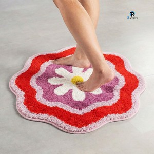 <span class=keywords><strong>Tapis</strong></span> <span class=keywords><strong>de</strong></span> <span class=keywords><strong>bain</strong></span> <span class=keywords><strong>en</strong></span> microfibre, <span class=keywords><strong>tapis</strong></span> <span class=keywords><strong>de</strong></span> salle <span class=keywords><strong>de</strong></span> <span class=keywords><strong>bain</strong></span> rond, <span class=keywords><strong>tapis</strong></span> <span class=keywords><strong>de</strong></span> <span class=keywords><strong>bain</strong></span> à séchage rapide, antidérapant, motif fleur <span class=keywords><strong>arc</strong></span>-<span class=keywords><strong>en</strong></span>-<span class=keywords><strong>ciel</strong></span>, 60x60cm - Product Image 5