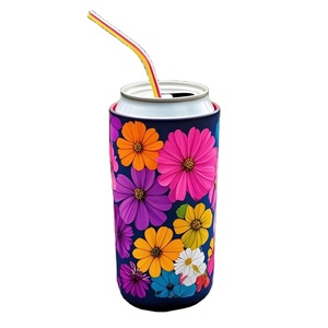Customized <b>Yacht</b> Printing Neoprene Sleeve for Ice Cooler Insulator Cover for Cold Drinks Beverages Neoprene Cup Holder - Product Image 4