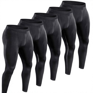Custom Logo <b>Men</b> Compression <b>Leggings</b> Quick Dry Full Length <b>Sports</b> Tights Elastic Waist Fitness Training Underwear - Product Image 3