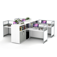Partisi Kaca Kantor Modular Modern Grosir dengan Rangka Aluminium, Penyerapan Suara Sangat Efektif untuk Penggunaan di Sekolah dan Rumah Sakit