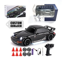 Voiture de course RC à drift rapide avec éclairage LED simulé, télécommandée 2,4 GHz, échelle 1/20, 4 roues motrices proportionnelles, personnalisable OEM