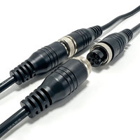 Câble de connecteur aviation étanche personnalisé GX20 6 broches, câble d'encodeur absolu, fil de retour de force pour servo