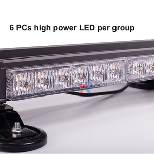Barra de luz LED de alto brillo de 14,5 pulgadas y 30W, vehículo de emergencia, techo, advertencia, recuperación, remolque, camión, coche, Flash superior, baliza estroboscópica - Product Image 4