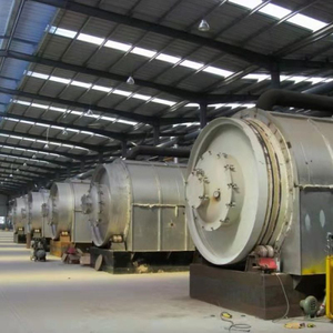 Planta de pirólisis de lodos de aceite de plástico para neumáticos de desecho, convierte residuos sólidos en máquina de pirólisis de aceite combustible - Product Image 1
