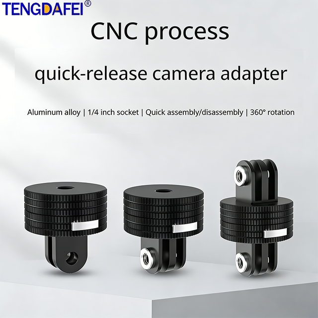 Hot Sale Go Pro Quick Release Buckle Selfie Stick Tripod Mount Holder Adapter for Gopro Hero Insta 360 Yi Sjcam Dji Accessories
