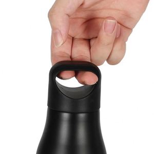 Insulated Stainless Steel Water <b>Bottle</b> with <b>Cork</b> Bottom Carry Lid, BPA Free Double Wall Vacuum Flask for Gym, Hiking - Product Image 5
