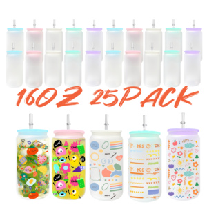 Vaso de Vidrio de Borosilicato de Alta Calidad al por Mayor, Resistente al Calor y al Frío, con Tapa de Bambú y Pajita, Ecológico - Product Image 1