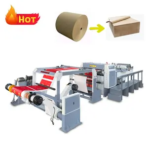 Automatic 1/2/4 Rolls High Speed Rotary Paper Roll Cutter Jumbo Reel To Sheet Cutting Machine