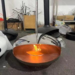 <span class=keywords><strong>Chimenea</strong></span> Abierta Suspendida con Efecto Madera y Acabado de Espejo, de <span class=keywords><strong>Bioetanol</strong></span>, Color Personalizado, Venta al por Mayor Directa de Fábrica CRUISE - Product Image 3